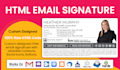 code html email signature custom email signature