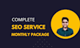 provide complete SEO service monthly package