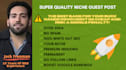 create super quality niche guest post with do follow links contextual SEO