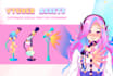 design unique vtuber props or assets for live2d streaming