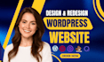 design and redesign wp website with elementor, divi, beaver and oxygen builder
