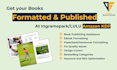 publish, format, your books at amazon kindle, lulu or ingramspark