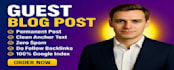 write and publish 15 guest posts on high da websites