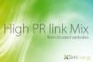 make a High PR link mix from trusted websites, 2nd order for free