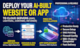deploy or live ai built website or app on AWS ec2, lightsail, contabo, hetzner
