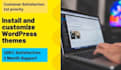 do wordpress theme installation and demo upload within 3 hrs