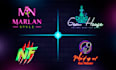 make neon logo design, animation and neon sign