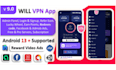 vpn app with admin panel, secure VPN, refer earn, reward lucky wheel