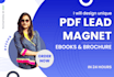 design unique PDF lead magnet, ebook and brochure