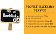 do a unique high quality profile and blog backlinks for you