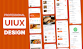 design modern mobile app UI UX in figma for ios and android
