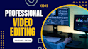 make a professional video editing for youtube, tiktok, etc