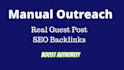 do guest post SEO backlinks by high quality blogger outreach