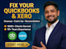 do bookkeeping using quickbooks online, xero and excel