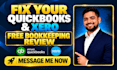 do monthly bookkeeping, cleanup and catch up in quickbooks online, xero