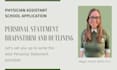 help you brainstorm your pa school personal statement