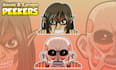 draw anime cartoon peeker sticker for merch or webstore