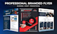 design a professional branded flyer for your business or event