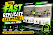 fast replicate any website using an ai agent