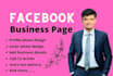 do facebook business page creation, setup and design