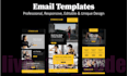 design creative email template