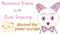 create cute 2d animated characters based on your script