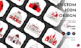 design custom icon set for your website or app