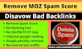 disavow bad backlinks all toxic link and reduce moz spam score from your website
