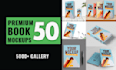 create 50 premium 3d book cover mockups