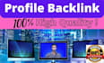 do manual high quality profile backlink
