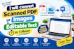 convert scanned PDF or images to editable text in 1 hour
