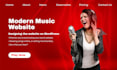 create a music website for artists, producers, bands, customization wordpress