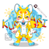 2d cute furry character