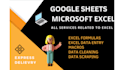 do cleaning and formatting of your data in excel and google sheets
