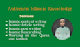 write islamic content, islamic article, islamic post