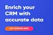 enrich salesforce, hubspot, zoho or any CRM accounts, contacts, companies, leads