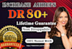increase ahrefs domain rating upto 80 dr80 by white hat SEO