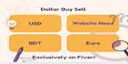 create attractive, full functional dollar buy sell website