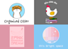 design a modern cartoon style logo