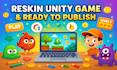 reskin your unity game and ready to publish
