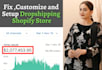 design profitable shopify store or shopify website