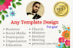use canva to create a custom design as you want