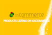 do provide you listing 15 items on oscommerce