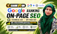 do complete on page SEO optimization service for your website