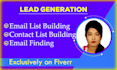 do lead generation, web research, and contact list building