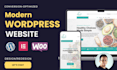 create wordpress website design, development, redesign for business, ecommerce