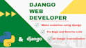 develop a django website using django and python