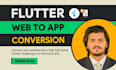 convert your website to android and ios app with flutter mobile app development