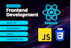 be your front end web developer using html, css and react js