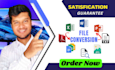 convert PDF to excel, scan pages to word or excel, file conversion